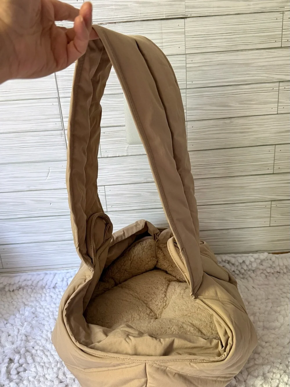 Petite Pet Carrycot in Beige